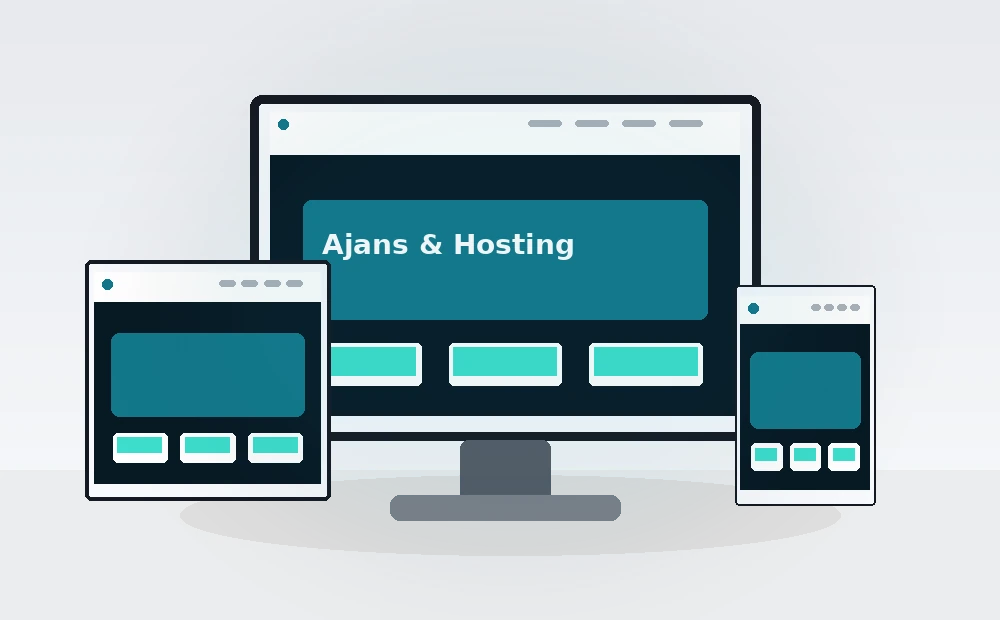 Web Satış & Hosting Otomasyon V3 masaüstü, tablet ve mobil önizlemesi