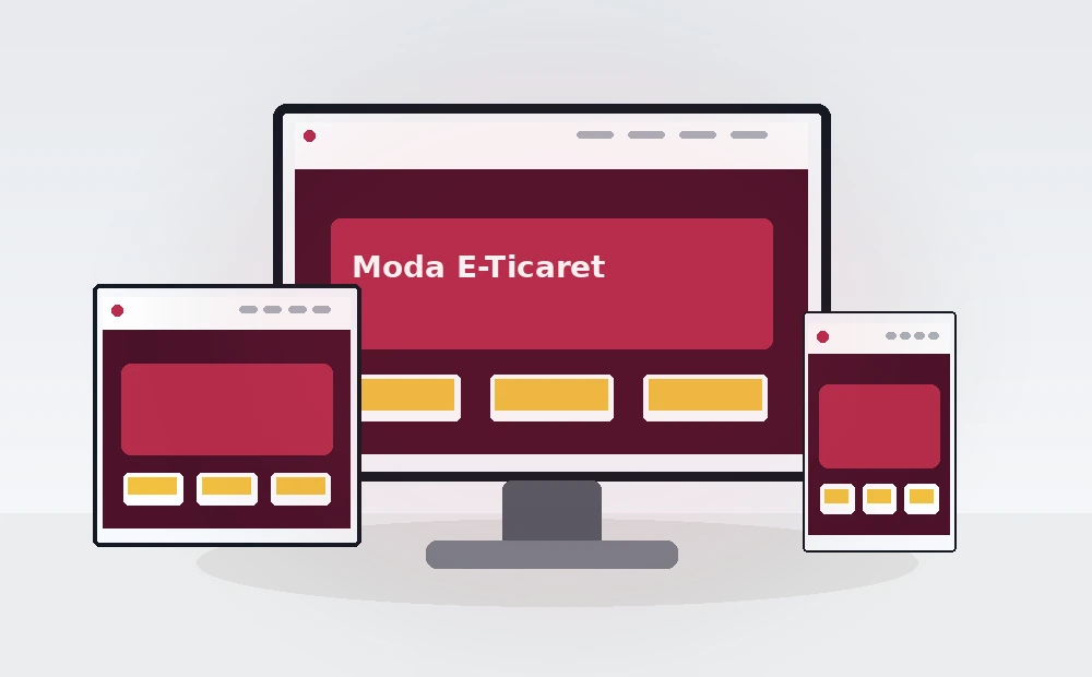 Ultra E-Ticaret V9 — Fashion masaüstü, tablet ve mobil önizlemesi