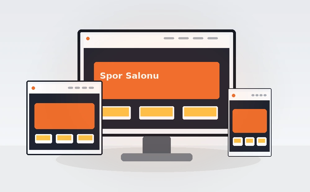 Spor Salonu V2 — Premium Gym Tema masaüstü, tablet ve mobil önizlemesi